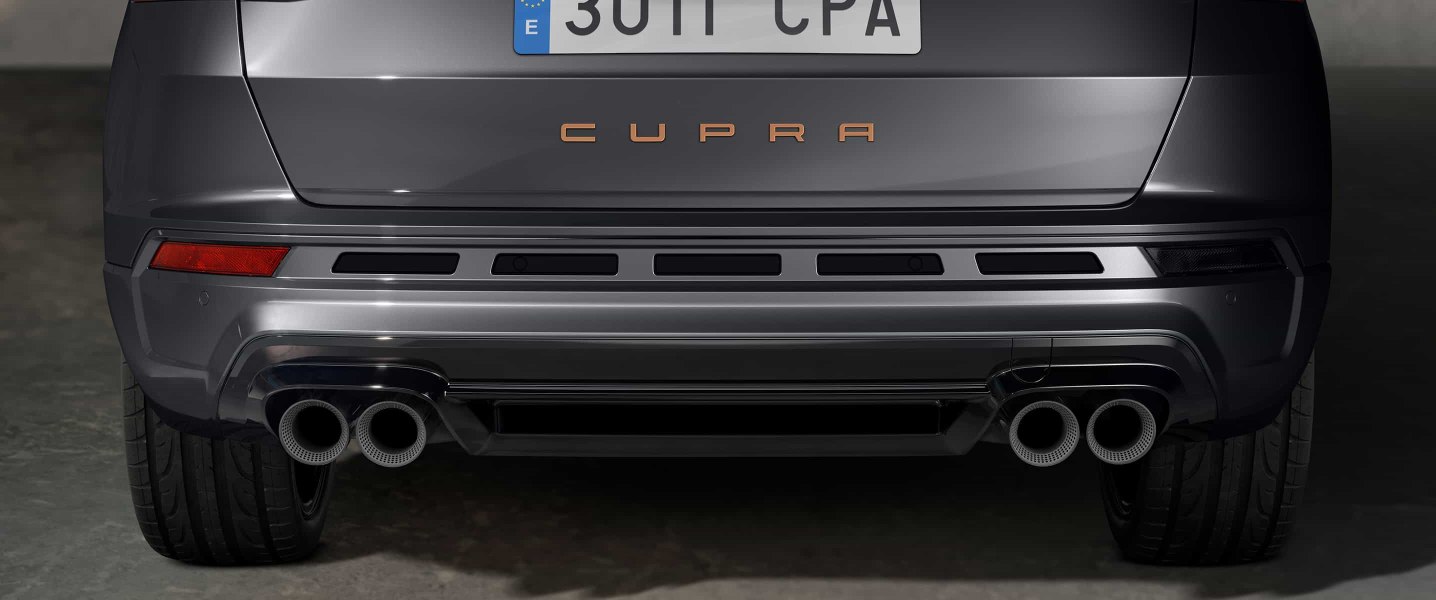 CUPRA Ateca Special Edition Rear View with exhaust pipes