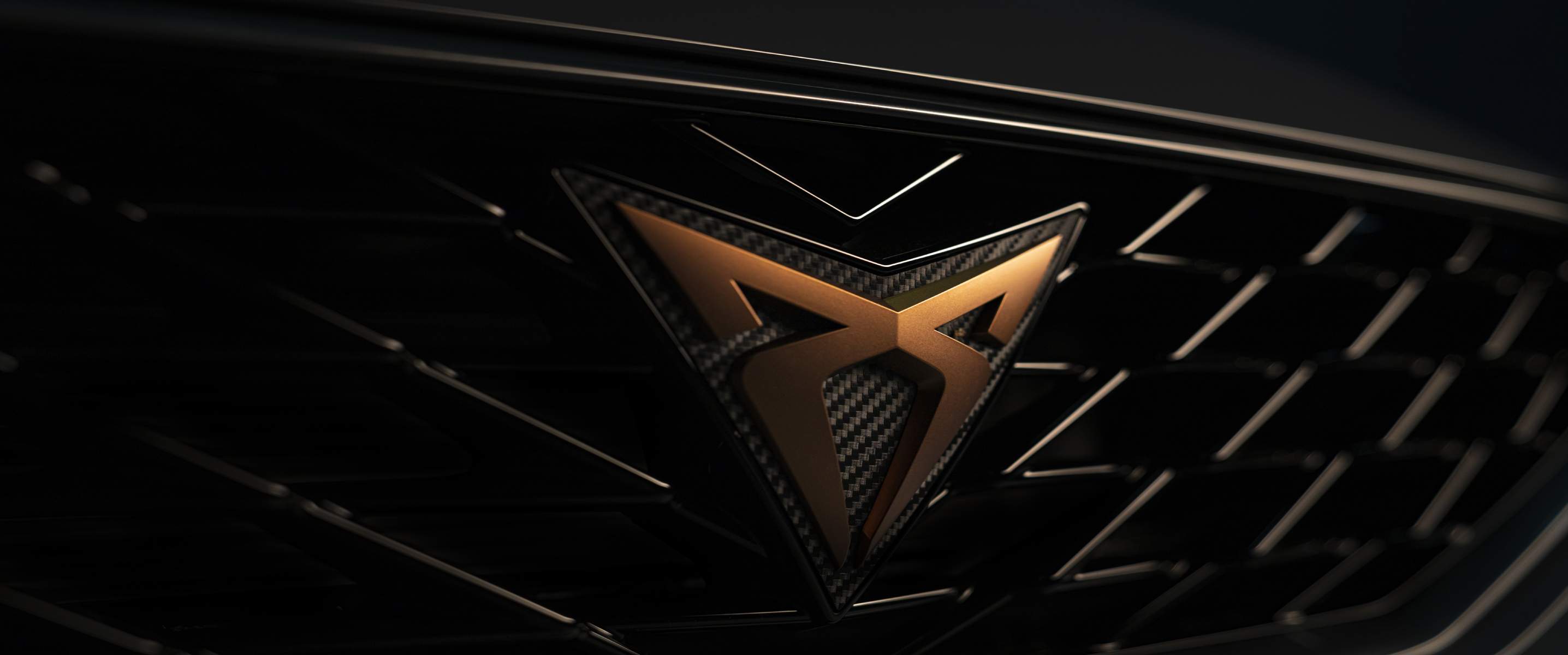 CUPRA badge closeup