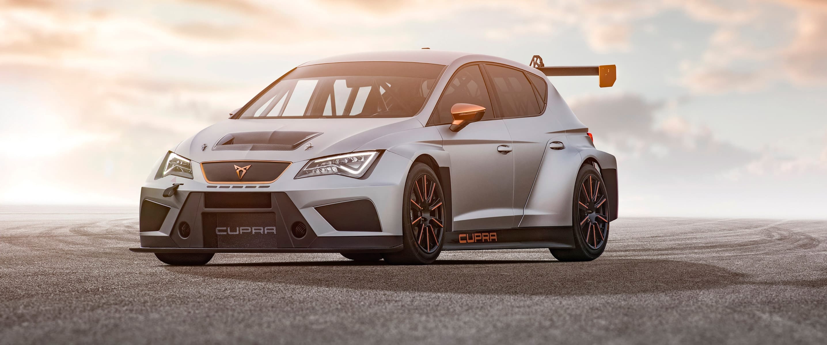 The Cupra TCR front and side view