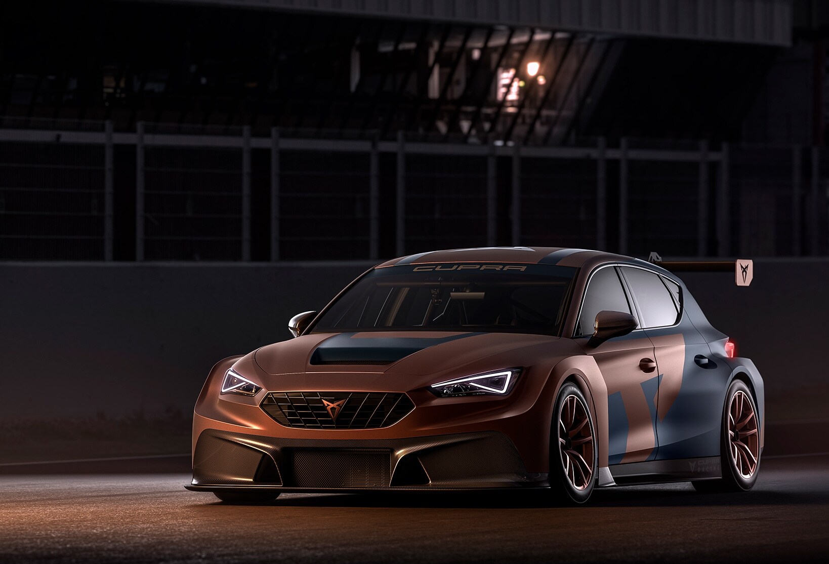 CUPRA leon competicion on the race track