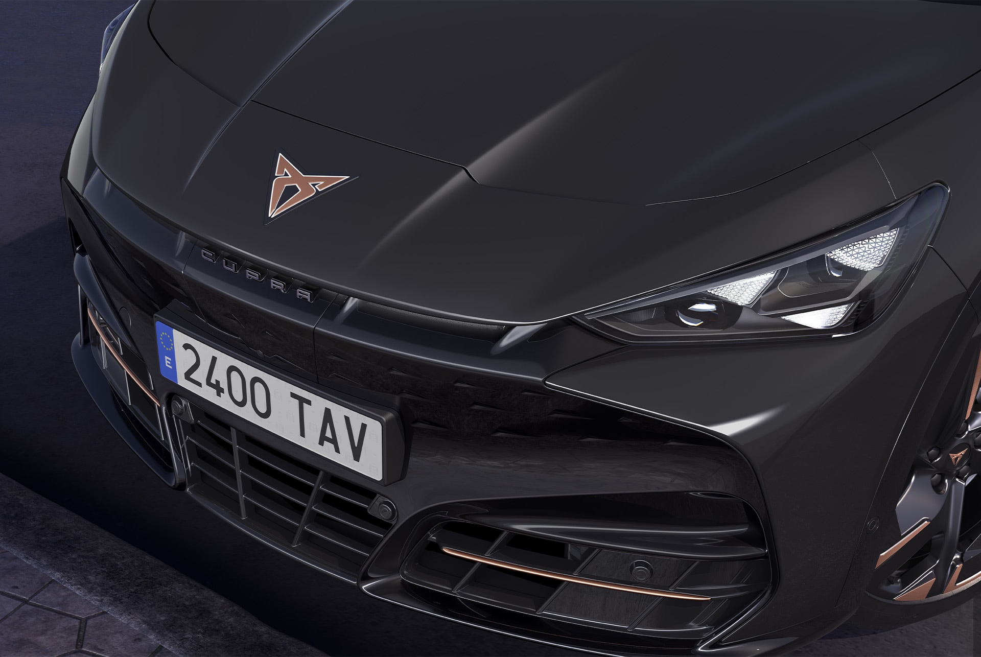 2025 tavascan car basalt grey colour ariel shot